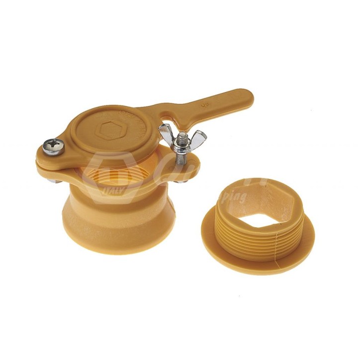 Rubinetto A Taglio In Plastica Con Ghiera Diametro 40 ProfessionalBee