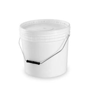 Secchiello In Plastica 24 Kg. Per Alimenti Con Manico E Coperchio