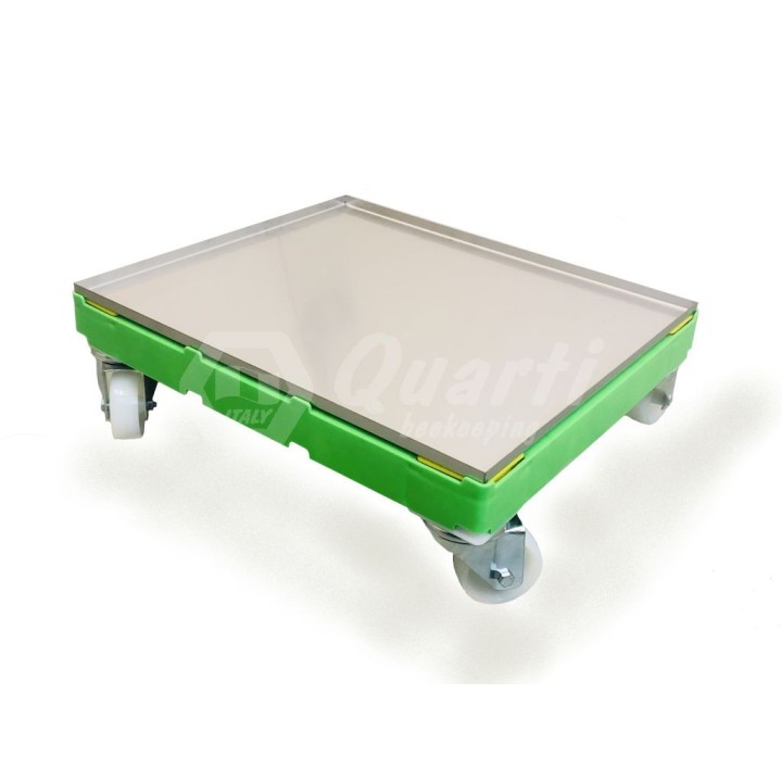 Carrello In Plastica Porta Melari Da 10 completo di Vassoio