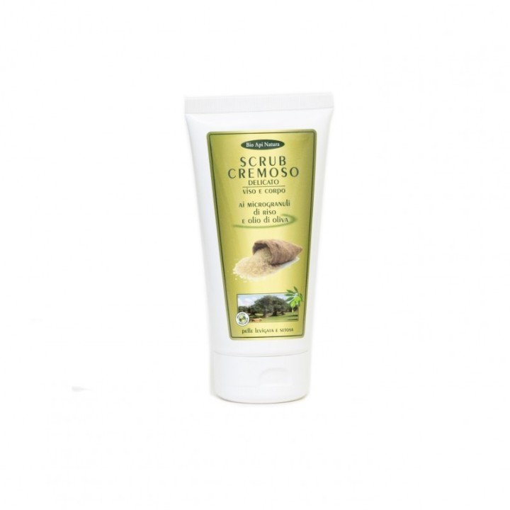 Scrub Cremoso Viso E Corpo Ai Microgranuli Di Riso E Olio D’Oliva 150 Ml