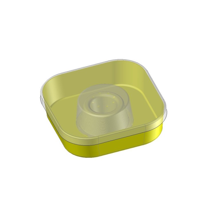 Nutritore Quadrato 1 Litro per Coprifavo - Apicoltura