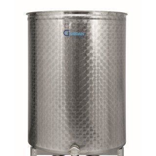 Maturatore Miele 1000kg Inox Giordan Fondo Piano e Rubinetto