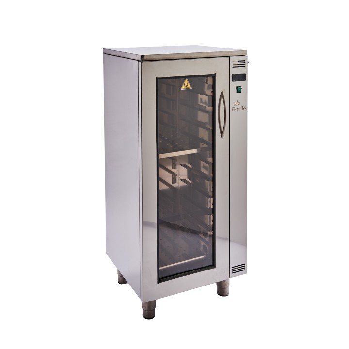 Armadietto Fondimiele Inox per 2 Secchi da 25kg